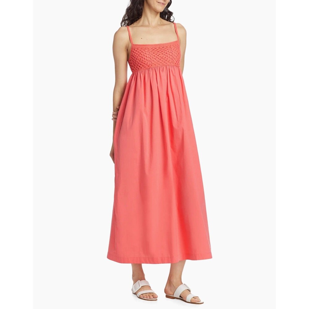 Rails Coral Meeka Crochet-Trimmed Maxi Dress Women’s Size M